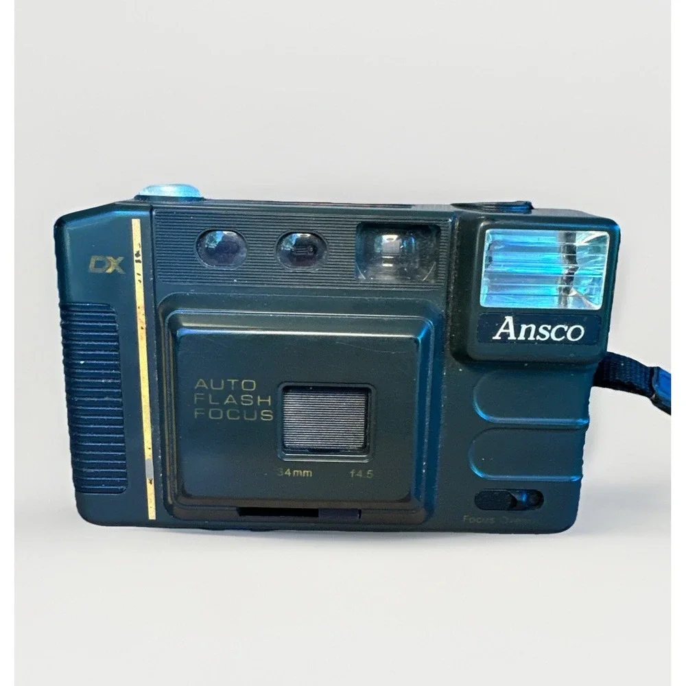 VINTAGE Ansco 35AFF Sensor Control Point Shoot 35mm Film Camera 34mm f/4.5 Lens‎